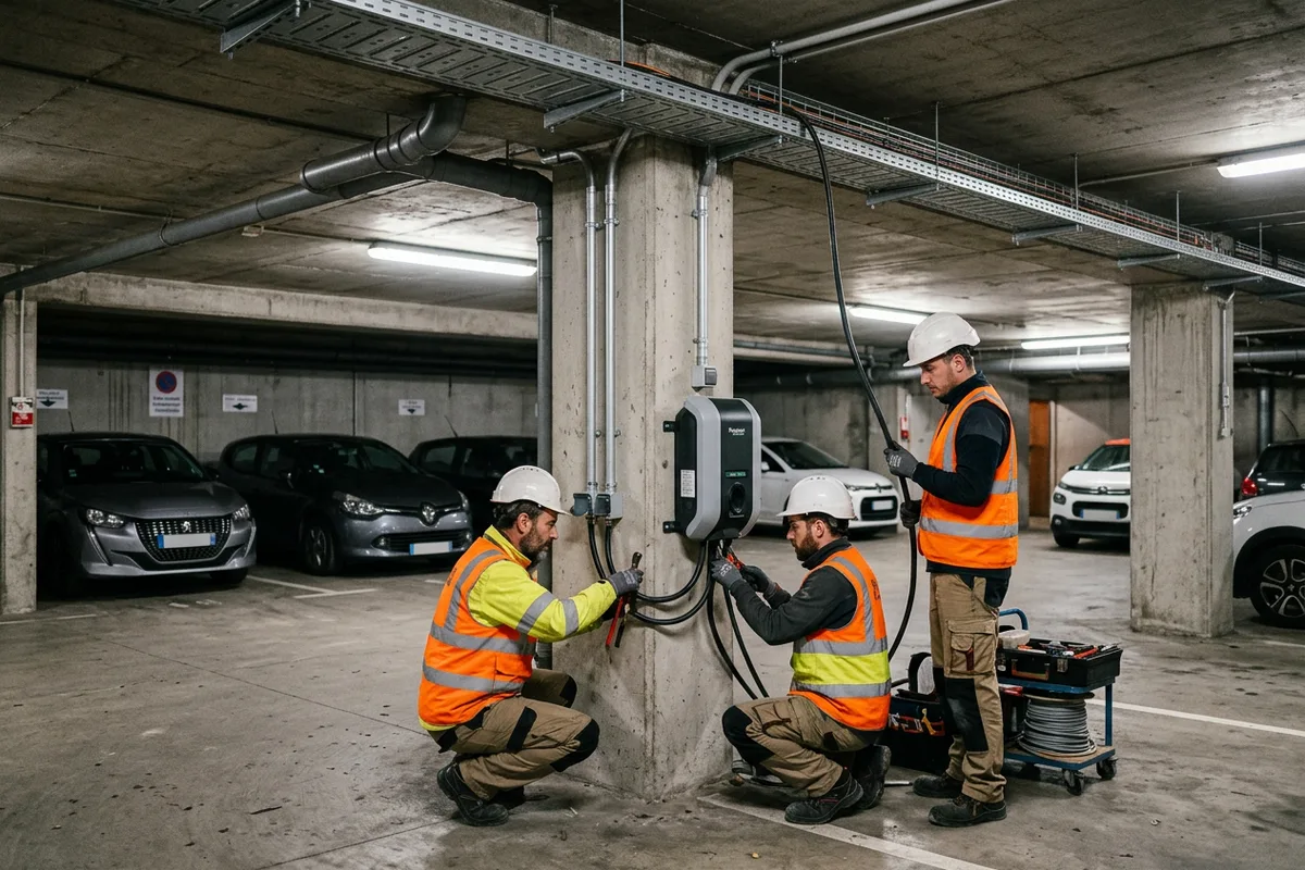 Installation de bornes de recharge en copropriété et parking à Bellegarde