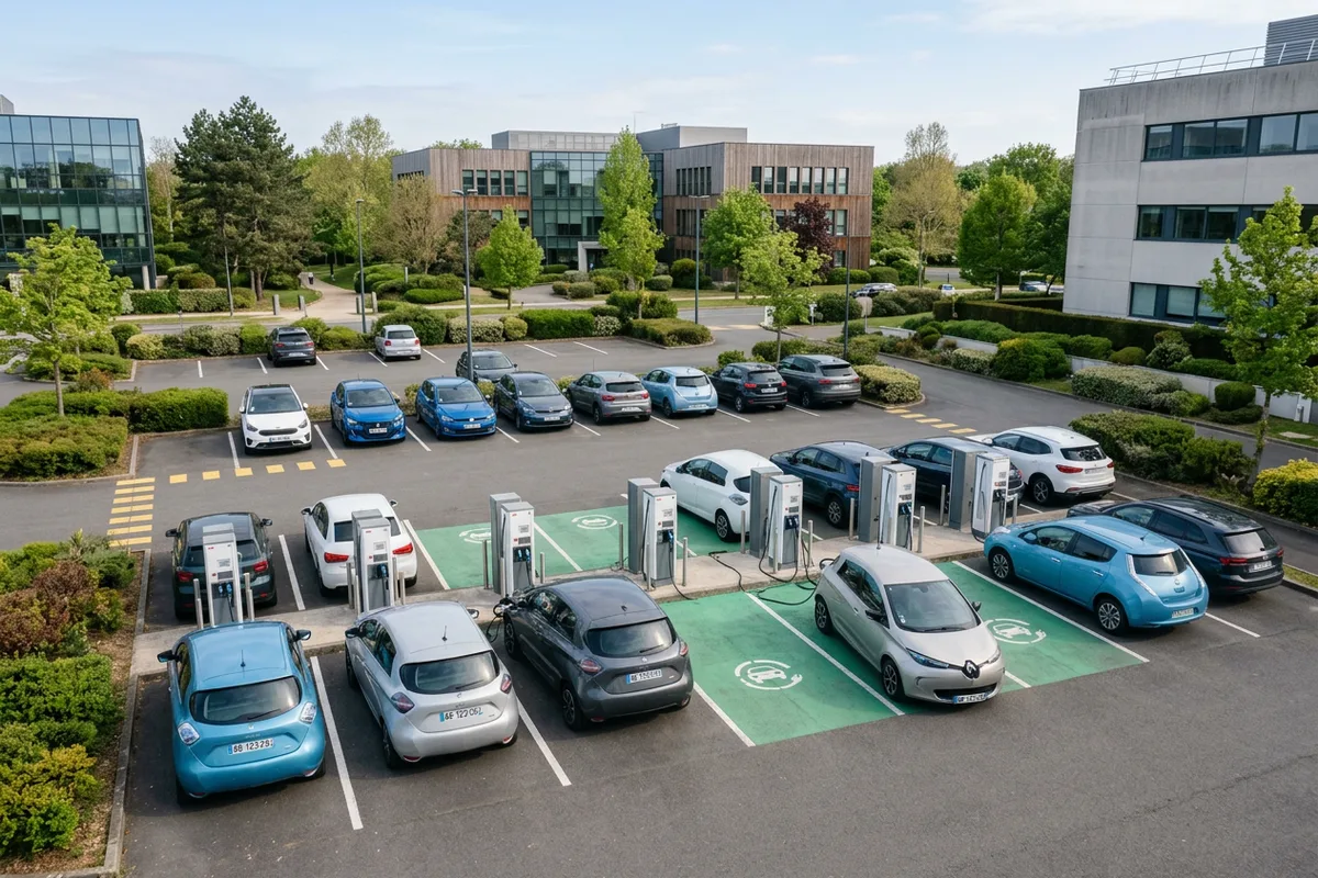 Déploiement d'infrastructure de recharge pour flotte d'entreprise à Cintré